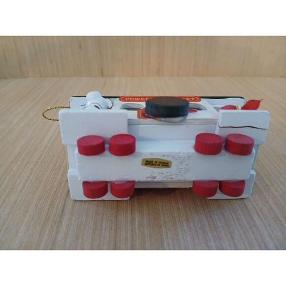 Dog on Choo Choo Train Christmas Ornament Wooden Holiday Tree Decoration - Picture 5 of 10